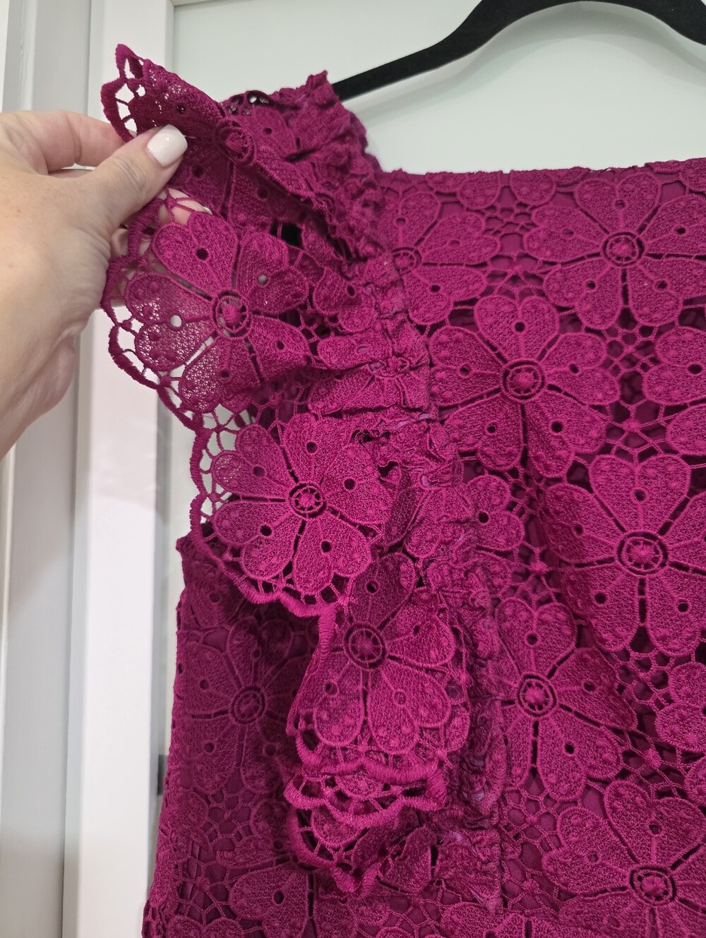 Kate Spade New York Spade Lace Mini Dress Beetjuice Size 14 NWT - Picture 5 of 15